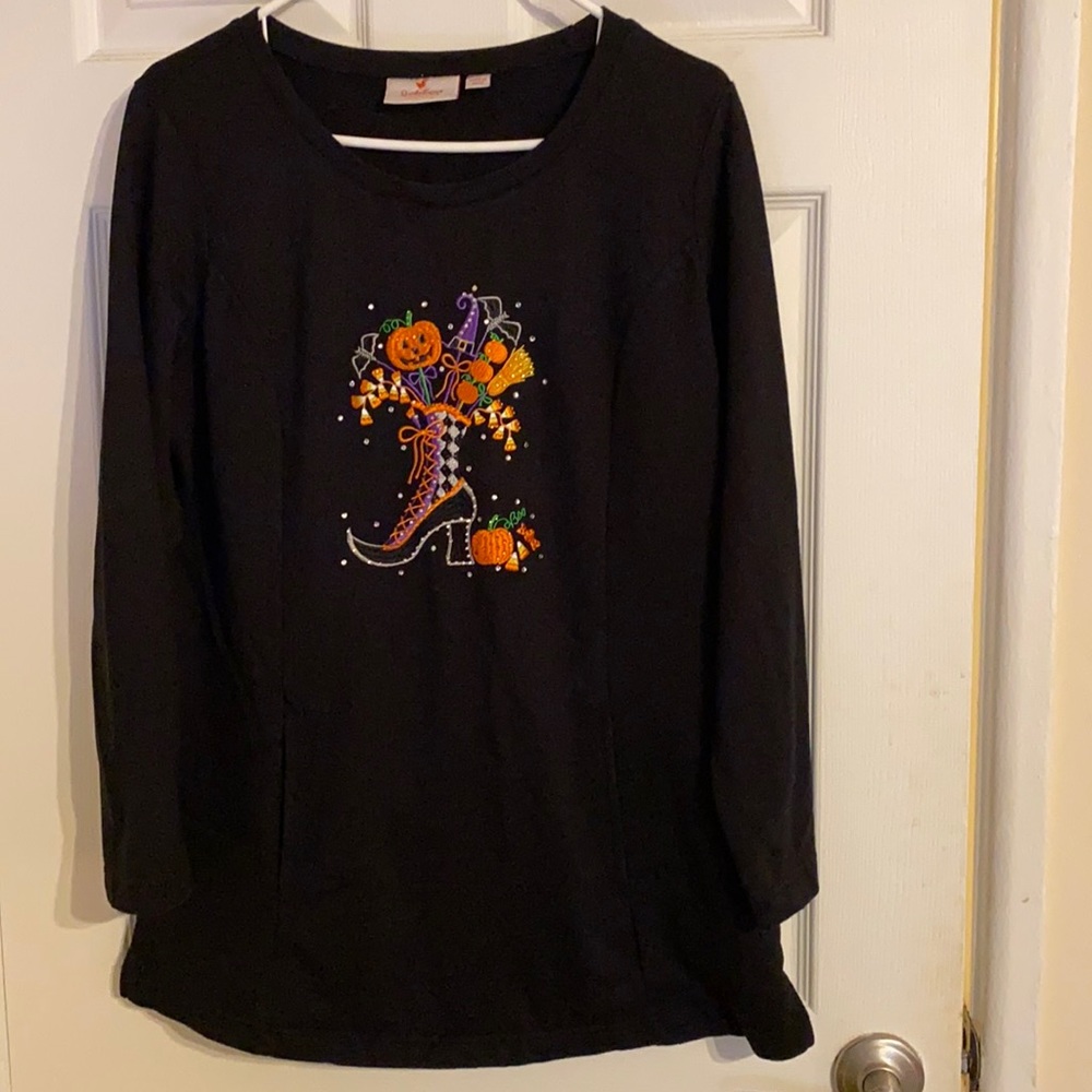 Quacker Factory Halloween Sweatshirt